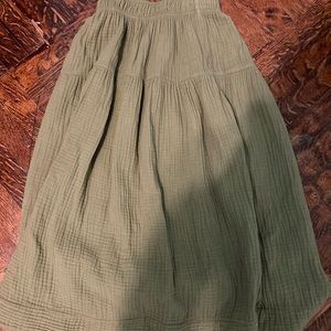 Zara olive girls skirt
